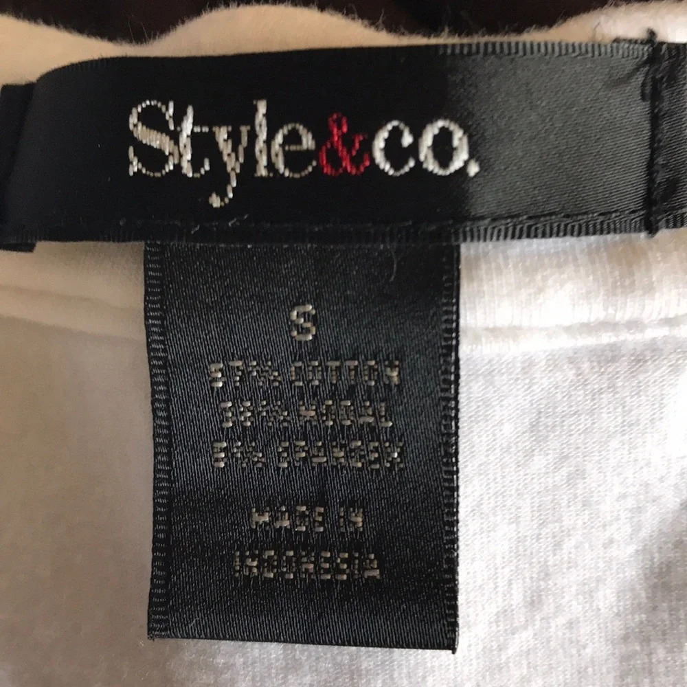 Style&Co. white sleeveless top - Picture 3 of 4
